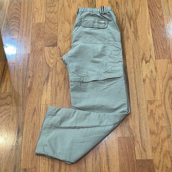The North Face ConvertibleTrail Pro Pant in size Medium tan khaki color zip leg - Picture 1 of 15